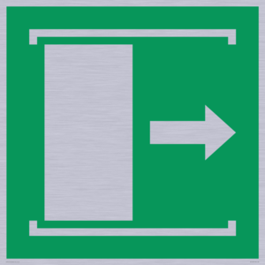 E033 safe condition door slides right to open